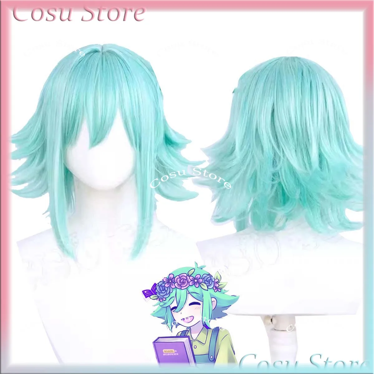 Omori Something Basil Cosplay  - Anime Cosplay Blue Hair 评论和价格
