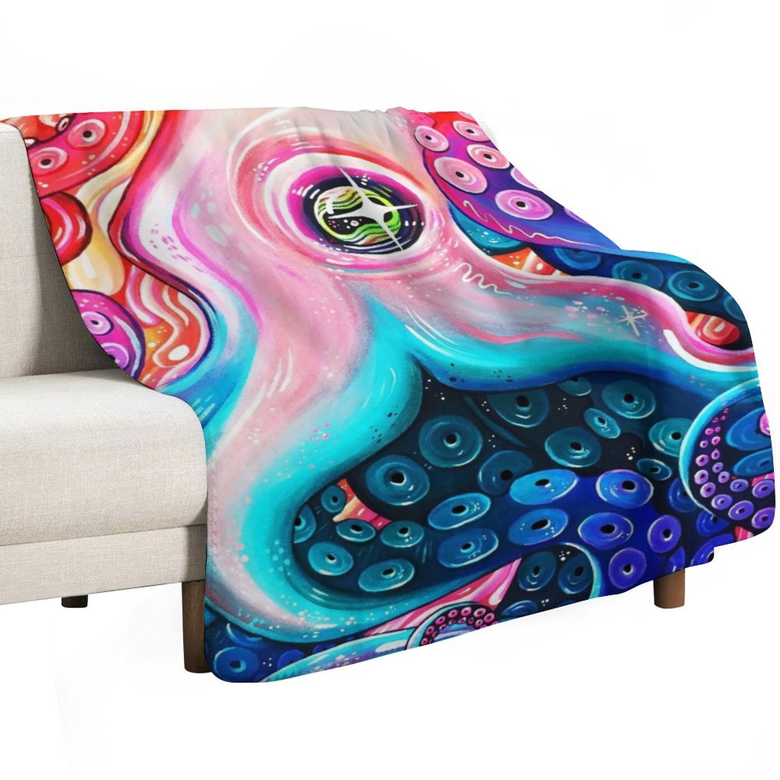 GlitterOctopus Throw Blanket v - Anime Cosplay Idea 评论和价格